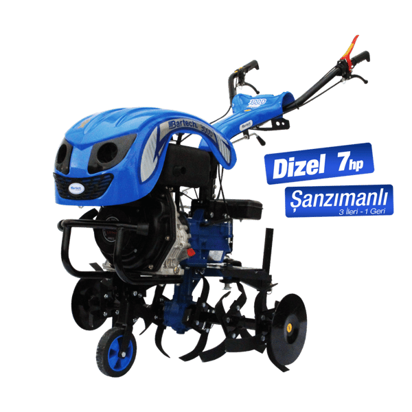 Bartech 300D Dizel Marşlı/İpli Çapalama Makinesi 7 HP