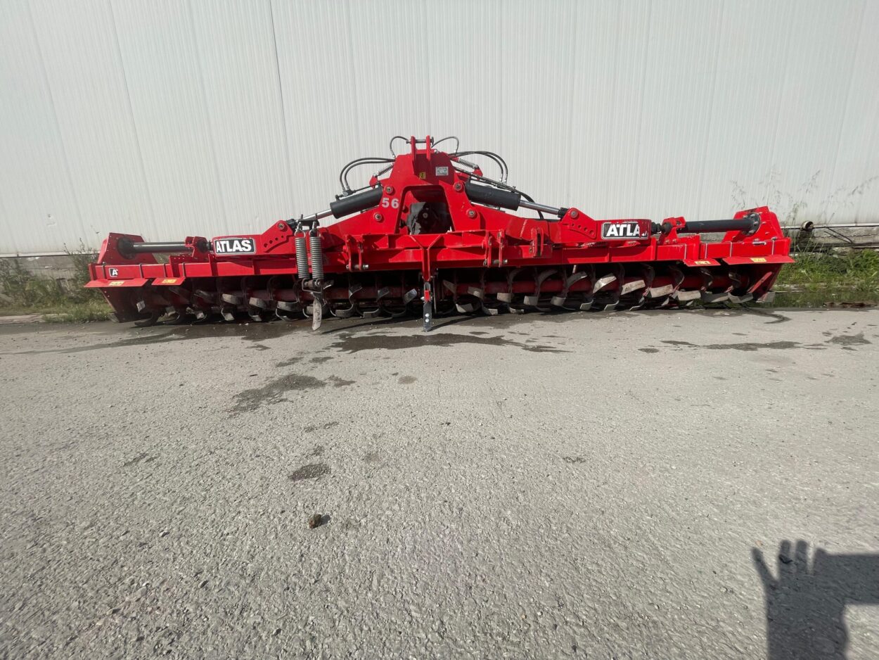 ATLAS 5800 PRO MC KATLANIR ARKA ÇEKİ ATAÇMANLI KAFES MERDANELİ ROTOVATÖR (BİR SEZON KULLANILMIŞTIR.)