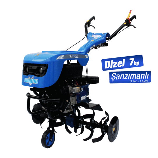 YMN310 Dizel Marşlı/İpli Çapalama Makinesi 7 HP